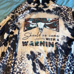 Leopard Print Hoodie with Graphic Design